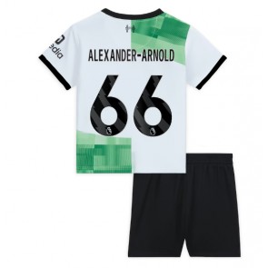 Liverpool Alexander-Arnold #66 Gostujuci Dres za Dječji 2023-24 Kratak Rukavima (+ kratke hlače)
